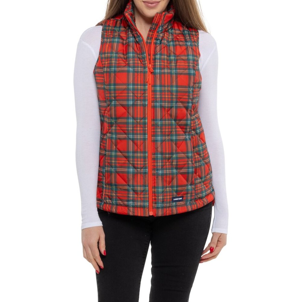 NEW Lands' End Everyday Lightweight Puffer Vest - Insulated 1225 2s7